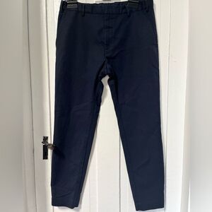 COS Men’s Cotton Spandex Navy Blue Flat Front pant size 34R
